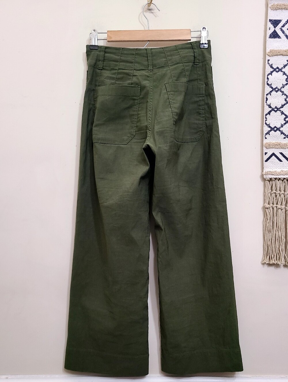 Anthropologie Maeve The Colette Ponte Crop Wide-Leg Pants Size 25 - Picture 3 of 3